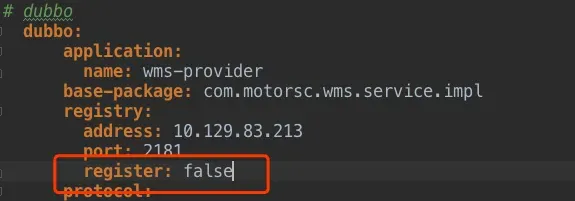 只订阅配置：register=false